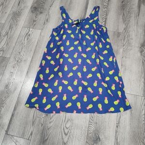 BeBop Navy Pineapple Print Mini Dress